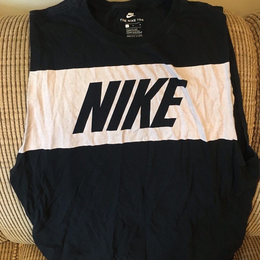 Men's Large Black NIKE Spell-out Tank Top